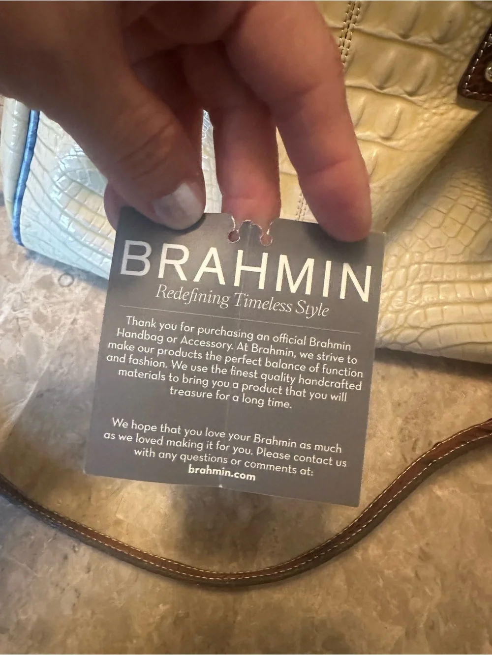 Brahmin elegant croc